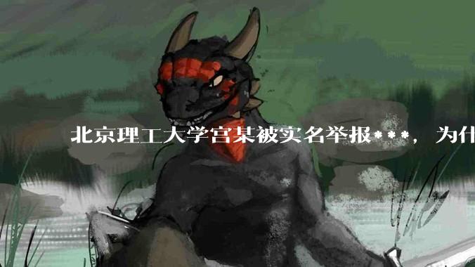 北京理工大学宫某被实名举报***，为什么感觉这么多人似乎站导师这边？
